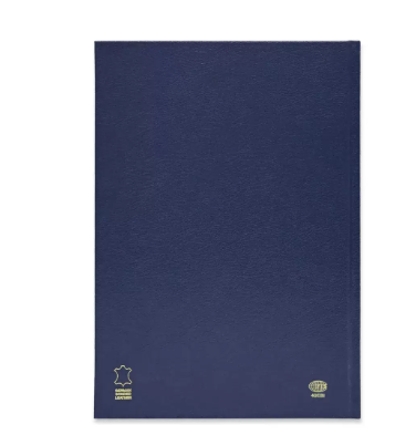 FIS Bonded Leather Diary 2024 (English) Blue, A4 - FSDI40EBI24BL
