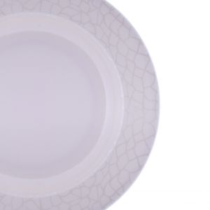 Royalford 10" Melamine Dinner Plate - Melamine - White