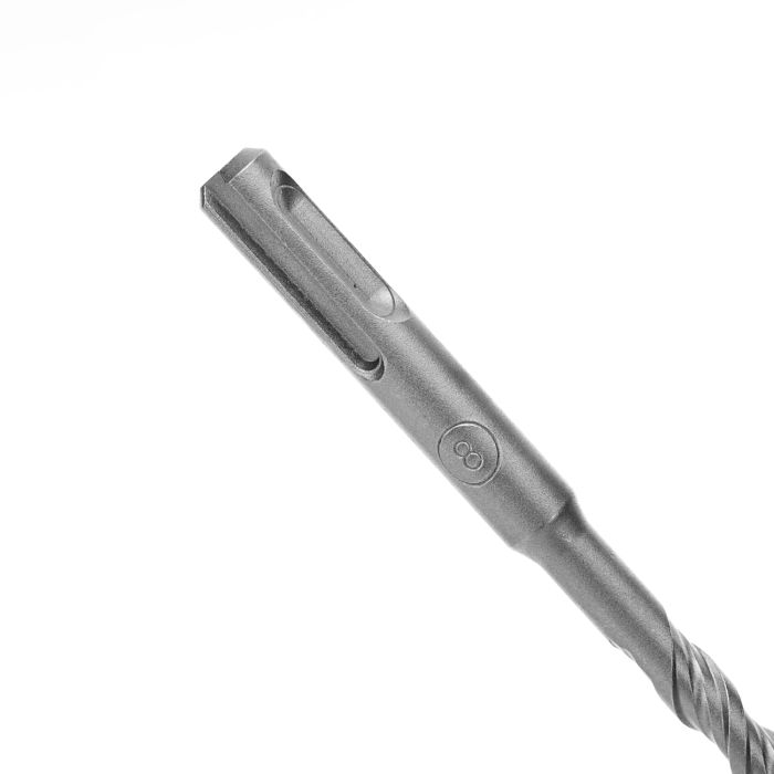 Geepas Chisel Bit Round 8mm - 110mm Long, Perfect For Compacting, Grooving, Cutting & More | 50mm Long Working | Compatible For Drill, Rotary Hammers, And Impact Hammer | Ideal For Plumbers, DIYers, C