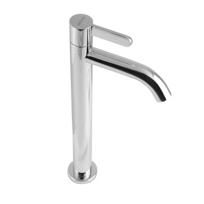Geepas Single Lever Pillar Basin Tap - High-Quality Ceramic Brass Cartridge Single Hole | 0.2MPa To 0.8MPa Water Pressure | Ideal For Wash Basin Bathroom & Lavatory | 5 Years Warranty