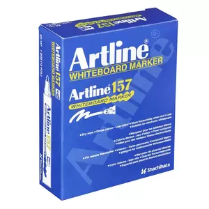 Artline Board Marker Pack of 12, Refill Blue, 157 - ARMK157BL