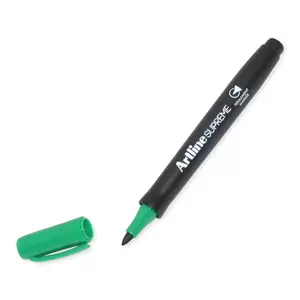 Artline Supreme Permanent Marker Pack of 12, 1.0mm, Bullet, Green - ARMKEPF-700GR