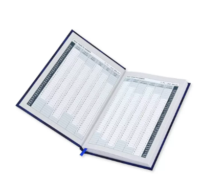 FIS Diary 2024 Arabic/English (Saturday & Sunday Combined) A5, Blue - FSDI90AE24BL