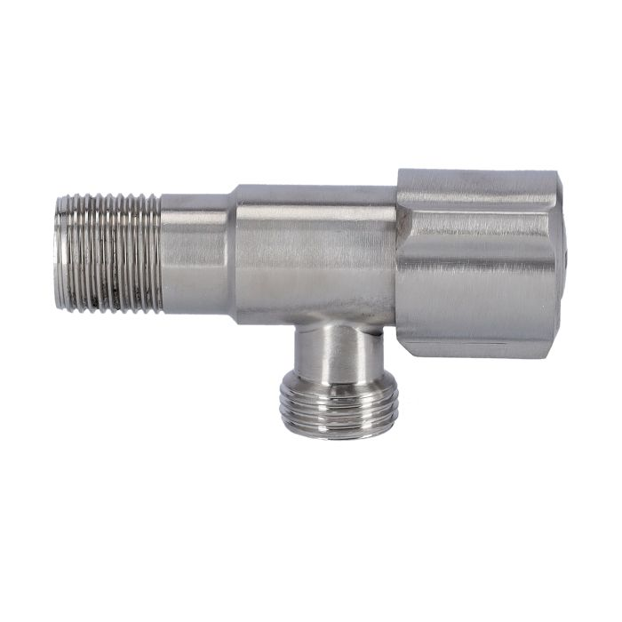 Geepas Angle Valve - Single Lever Mixer Tap With Roughened Thread For Simple Sealing, Wall Connection With Ergonomic Knob With High Outflow | Ideal For Bathroom, Kitchen & More | 1 Year Warranty
