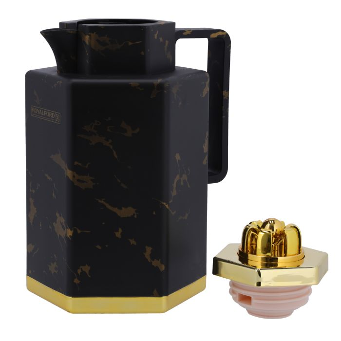 Dania Double Wall Vacuum Flask, Durable Design, 1L, RF10204 | Premium-Quality PP Outer Body | ASBESTOS Free Pink Glass Inner | Portable & Leak-Resistant