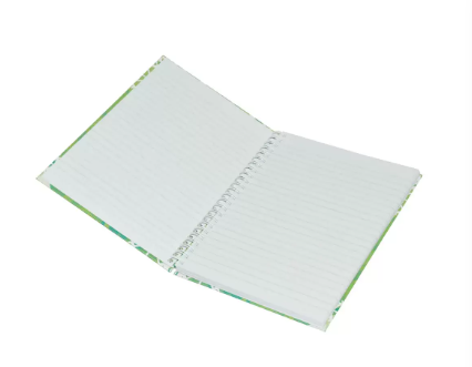 5-Piece Light Spiral Hard Cover Notebook, Single Ruled (100 Sheet) A5 Size - LINBSA51515