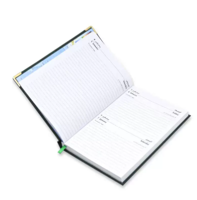 FIS A5 Diary 2023 (Arabic/English) Friday & Saturday Combined, Green - FSDI93AE23GR