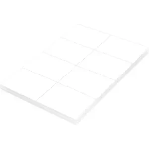 FIS Multipurpose Laser Labels, Colour White, Size 105X74.25mm (8 Stickers x 100 Sheet) A4 Size, E.U. Origin Material - FSLA8-1-100