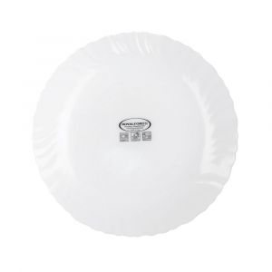 Royalford 75" Opal Ware Spin Dessert Plate - Opalware - White