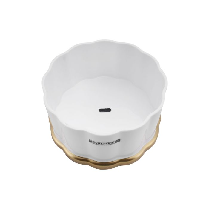 Royalford RF9521 13Cm Candy Storage Box With Lid Portable Candy Sweet Jar Covered Sugar Bowl Small Decorative Cookie | Transparent Body | Ideal For Chocolates, Candy, Cookies & More