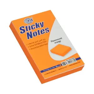 FIS Sticky Note, Fluorescent Orange Colours, Size 3 x 2 Inch, 100 Sheets, Quantity per Pack 12 - FSPO32FOR