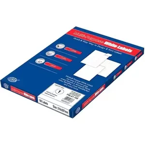 100-Sheets FIS A4 Color Label Fluorescent Green - FSLA1-100FGR