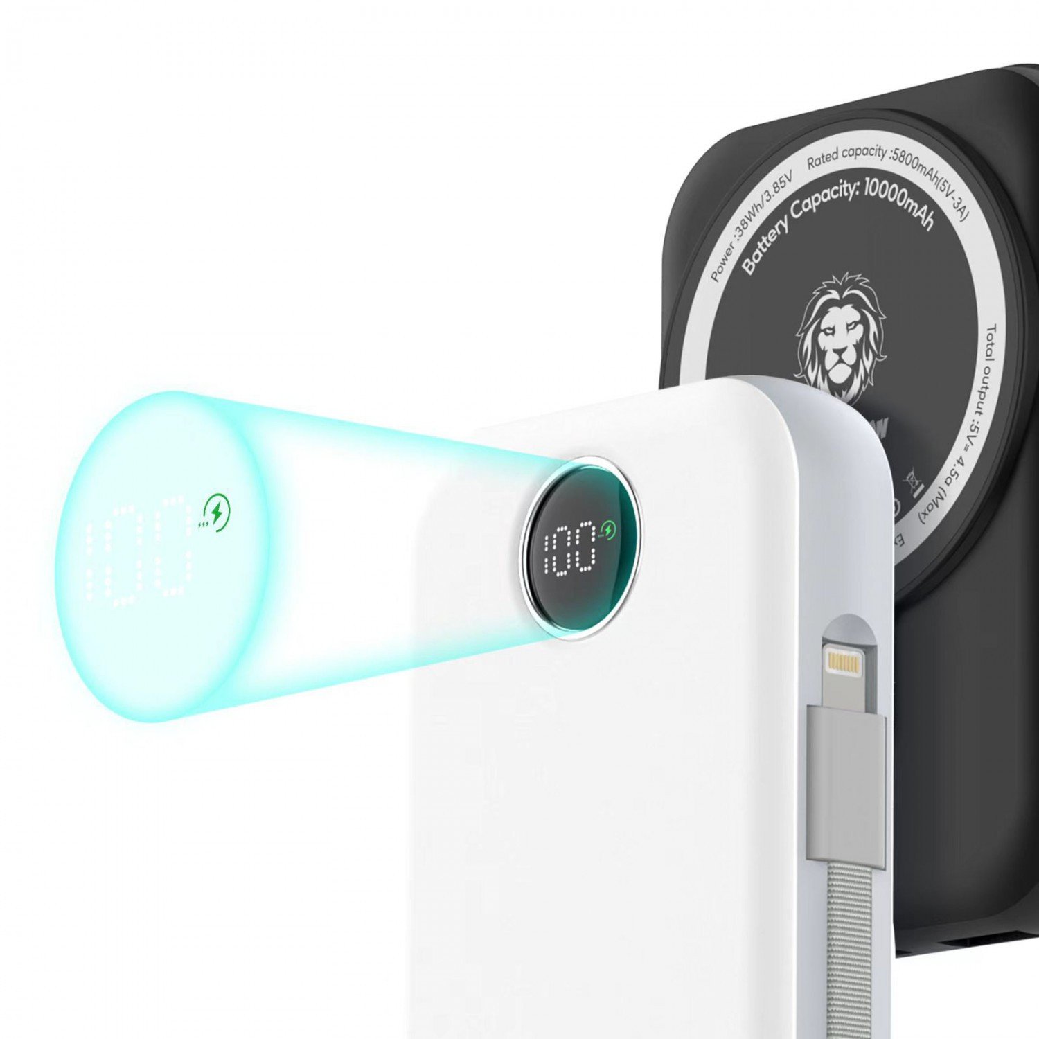 Green Monaco Magsafe Power Bank 10000mAh PD+QC 22.5W - Cyan