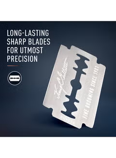 King C Double Edge Razor Blades With Platinum Coated Finish Pack of 10 Silver