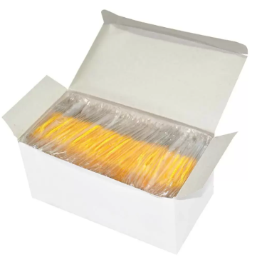 50-Piece FIS Name Badge with String Yellow Colour - FSNAB-36