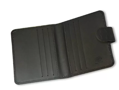 FIS Executive Card Holder Italian PU Padded Cover, Black Color, 88 x 108 mm, 6 Pockets & Gift Box - FSNCEX16BKD1