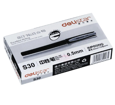 Deli S30 gel Pen Grade business Pen Stationery Commodity Business supplies Pen Brands stationery 12pcs/box