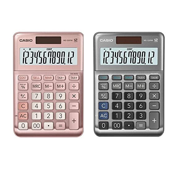 Casio Desk Calculator MS-20UC, Rose/Pink