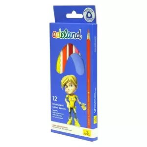 Adel Blackline Trio Color Pencils Long, Pack of 12 Colors - ALCK2113315107