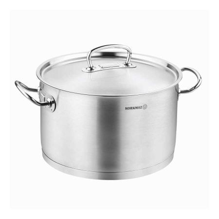 Korkmaz Proline Casserole 10.2 Litre - Stainless Steel - Silver
