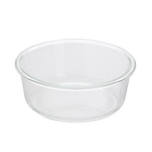 Royalford Round Glass Food Container With Lid - Plastic - Clear - RF10325
