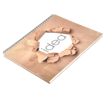LIGHT Pack of 5 Spiral Hard Cover Note Book 100 Sheets. Size 10X8 Inches (25.4 X 20.32 cm) - LINBS1081001308