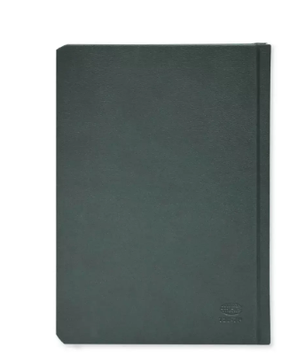 FIS 2024 International Diary A5 7-Languages Italian PU 1-Side Padded Green - FSDI136-7P24GR