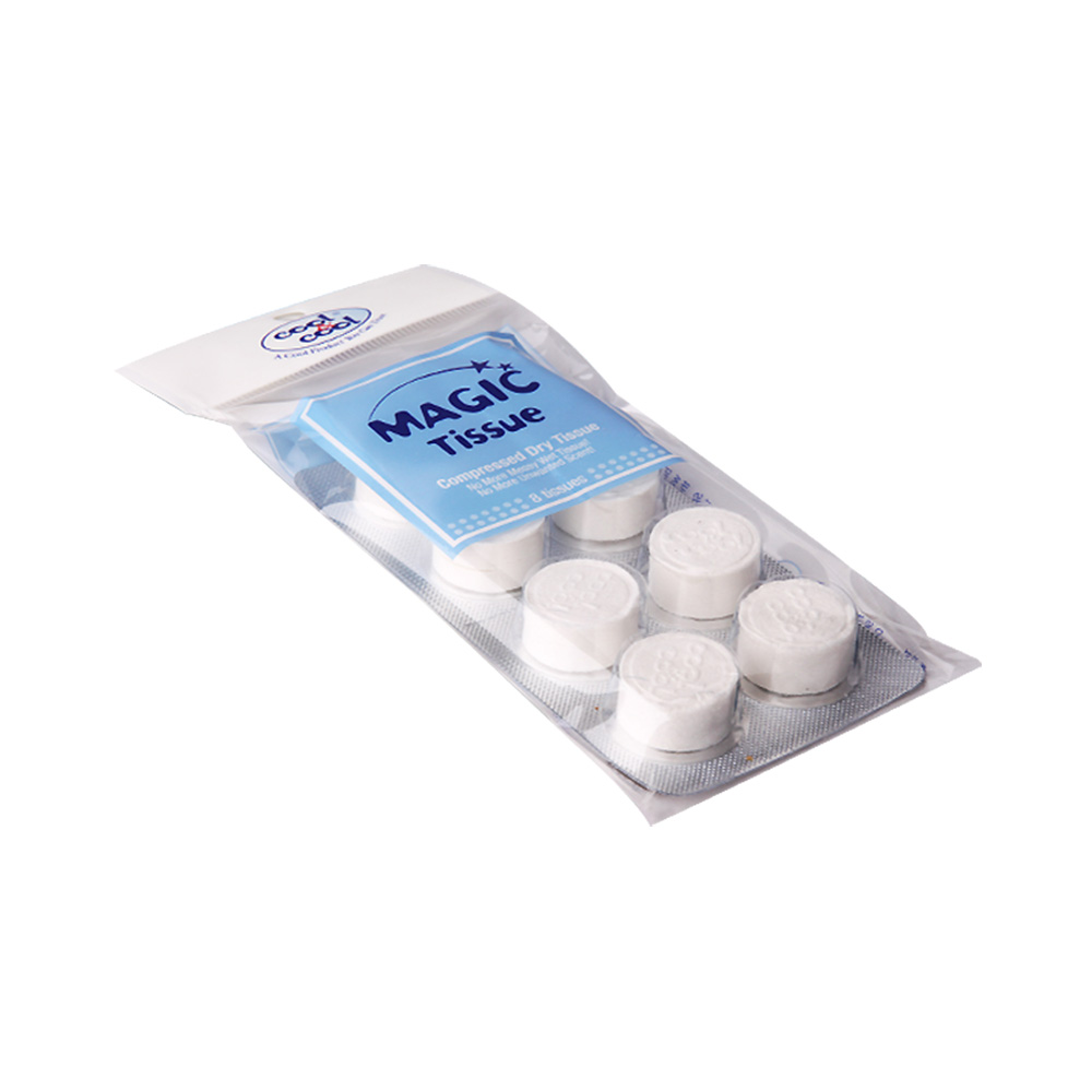 MAGIC TISSUE COMPRESSED DRY TISSUE 8'S