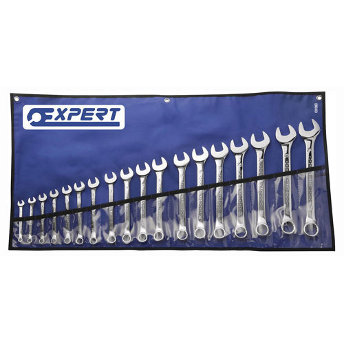 EXPERT E113240 METRIC COMBINATION SPANNER SET 18 PCS 6-24MM