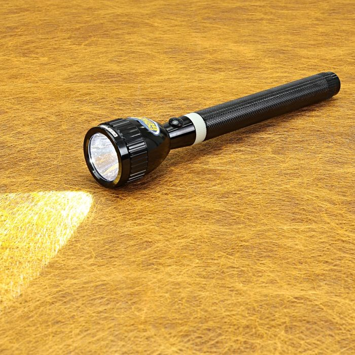 Geepas CREE LED Torch - Rechargeable LED Flashlight - Pocket Size Super LED Torch Light - 2000M Distance Range - Powerful Torch For Camping Hiking Cycling & Outdoor Activities - 2 Year Warranty