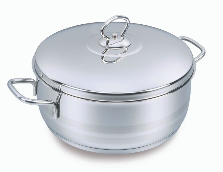Korkmaz Astra Low Casserole 3.6L - Stainless Steel - Silver