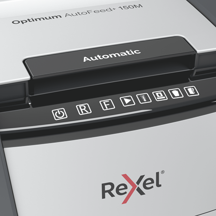 Rexel Optimum AutoFeed+ 150M Automatic Micro Cut Paper Shredder