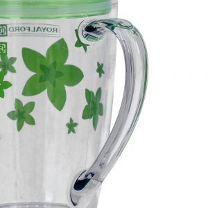 Royalford 350 Ml Water Cup Portable - Glass - Green