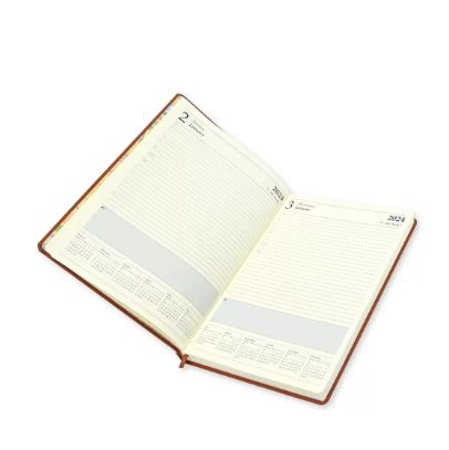 FIS A4 Diary 2024 (English) Brown - FSDI45E24BR