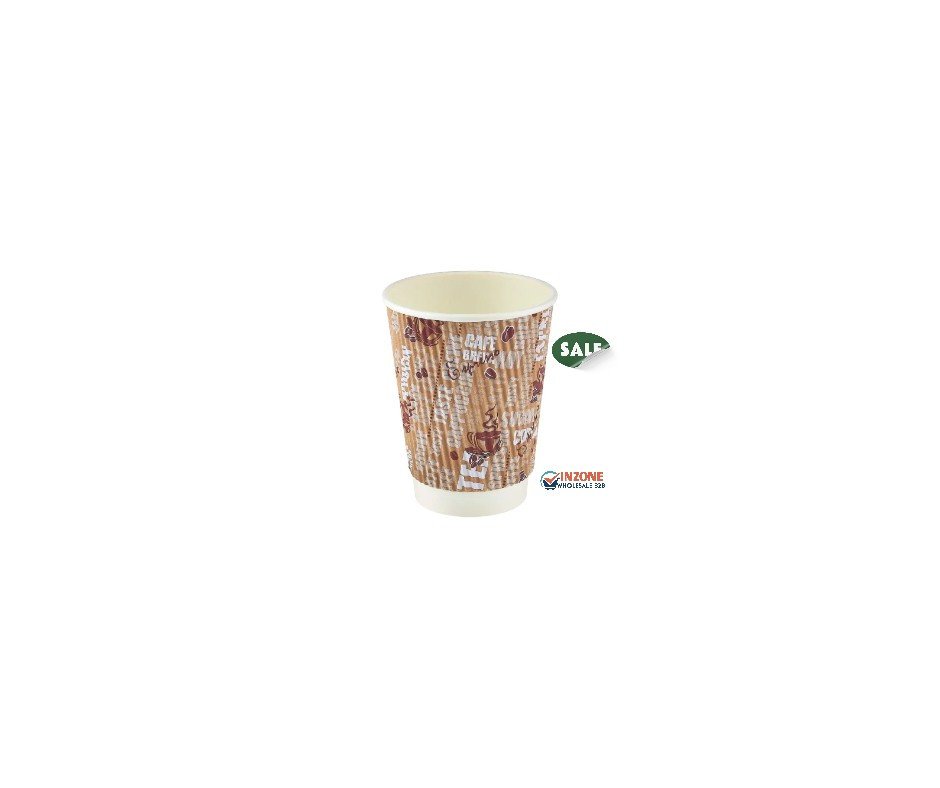 Printed Ripple Paper Cups 12oz