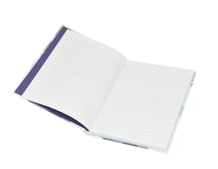 5-Piece Light Hard Cover Notebook, Single Ruled, (100 Sheets), A5 Size - LINBA51702