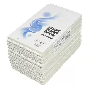 20-Piece FIS Spiral Shorthand Book Single Ruled (80 Sheets x 20-Piece) 127x205 mm Size - FSSH50G80S
