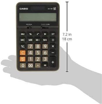 Casio 12 Digits Office Calculator AX-12B-W-DC Black/Grey/White