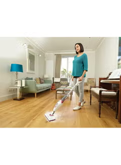 Steam Mop Cleaner, with Auto Floor select technology and 180° Swivel Steeringn, 0.5 L 1600.0, W BDS1616R-QS, White/Red