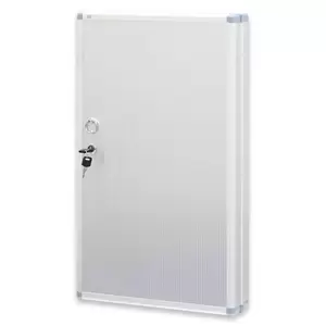 FIS Key Box, 96 Keys Capacity, Colour Silver Size 40.5 x 6.3 x 63 mm - FSKCW-B1096