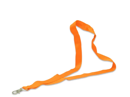 Pack of 50 Pieces Flat Lanyard Badge Holder With Hook 2X90cm Orange - FSNA04-2CM