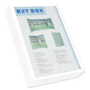 FIS Key Box Steel, 100 Keys Capacity, 550 X 380 X 80mm - FSKCTS100