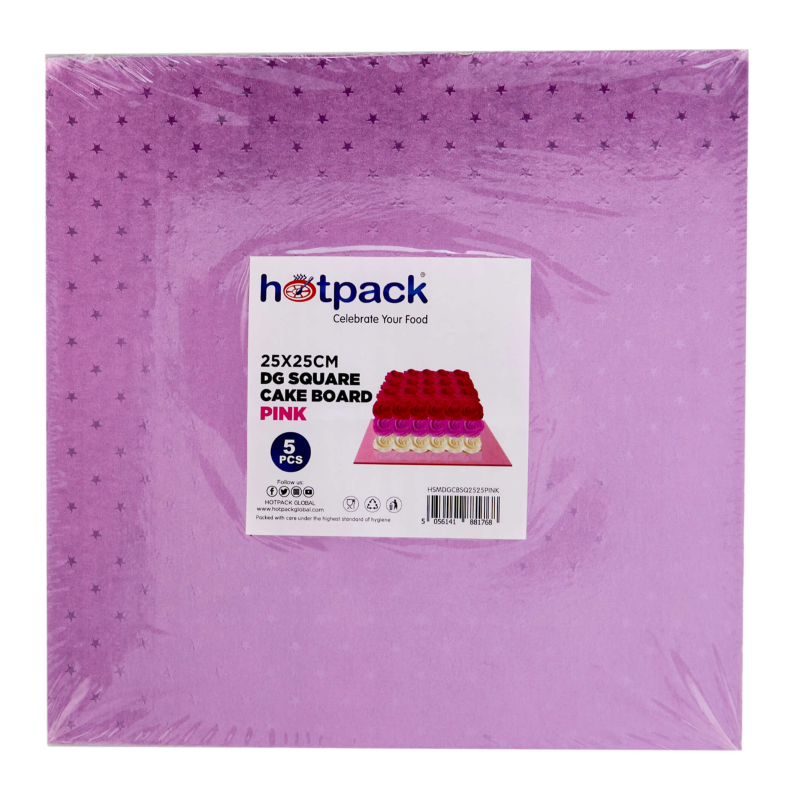 Square Cake Board 5 Pieces