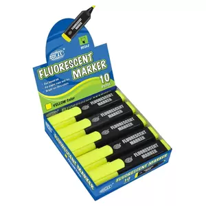 Fis Fluorescent Markers - Box Of 10 Pieces (yellow) - FSFL05YL