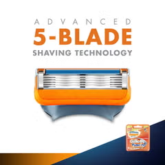 4-Piece. Fusion Manual, Shaving Razor, Blades Multicolour, 40.8grams
