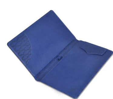 FIS Executive Bill Folder Blue Color, Italian PU with Magnet Flap 150X245mm - FSCLBFBLD1