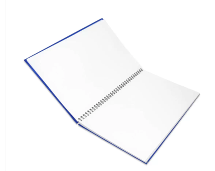 FIS Manuscript Book, Pack of 5, Size A4, 2 Quire, Plain with Spiral Binding - FSMNA42QPLSB