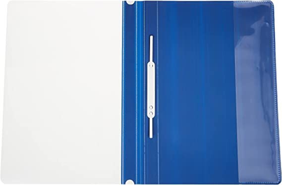 Maxi Report File A4 Blue ,Clear Front Report Covers Project File with Fasteners for School Office