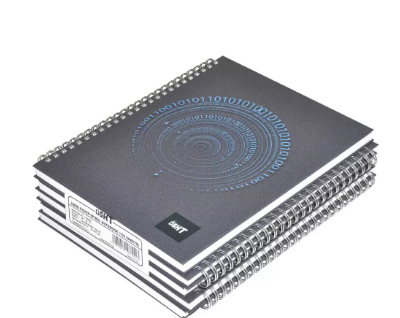 LIGHT Pack of 5 Spiral Hard Cover Notebook Single Line, 9X7 Inches (22.86 X 20.32 CM), 100 Sheets -LINBS971516