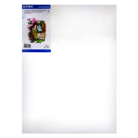 Maxi Stretched Artist Canvas Board White 30x40cm